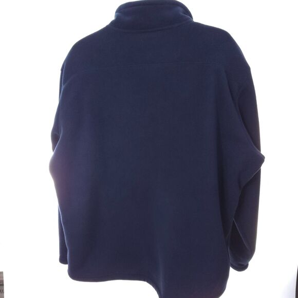 Columbia Jacket Men's 2XL Navy Full Zip Pockets Free Shipping Soft Furr Fleece - Picture 6 of 10